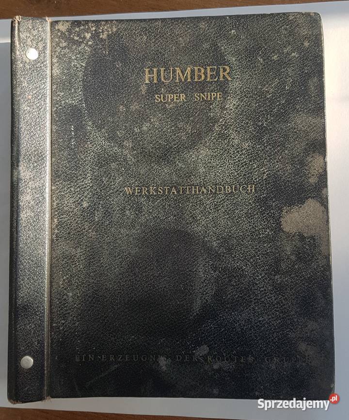 Humber Super Snipe III manual instrukcja obsługi podlaskie sprzedam