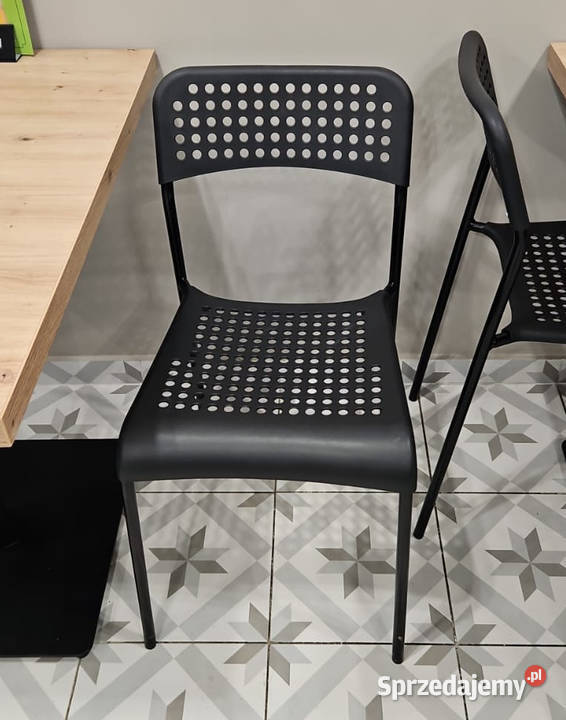 Krzesło czarne IKEA ADDE KUCHNIA JADALNIA SALON Pszczyna