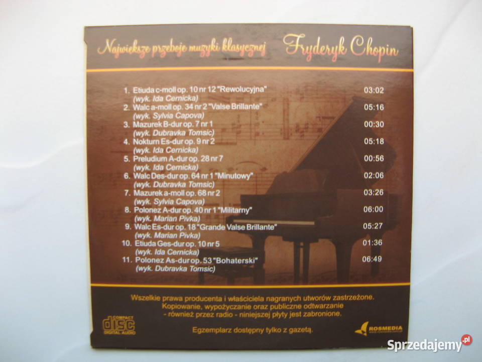 Największe przeboje muzyki klasycznej 8 płyt CD klasyczna Płyty i kasety Poznań