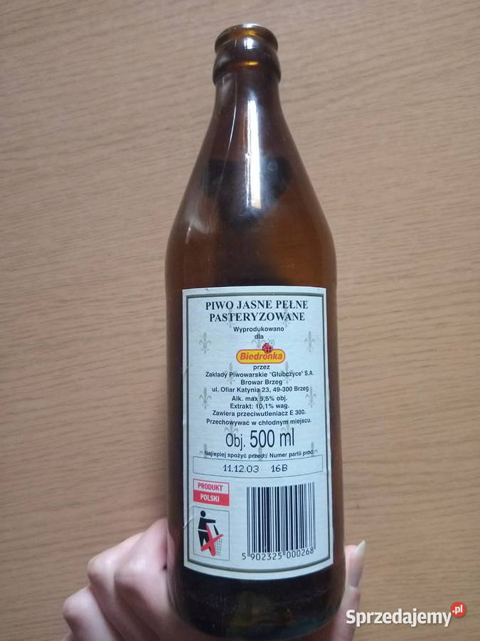 Butelka piwie Kruger 2003 Birofilistyka Dąbrowa Górnicza sprzedam