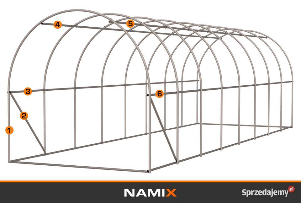 WYPRZEDAŻ Tunel foliowy szklarnia 3x8 m 24m Jabłonna