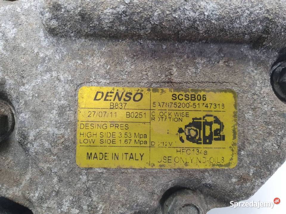 SPRĘŻARKA KLIMATYZACJI FORD KA 51747318 osobowe Lipno