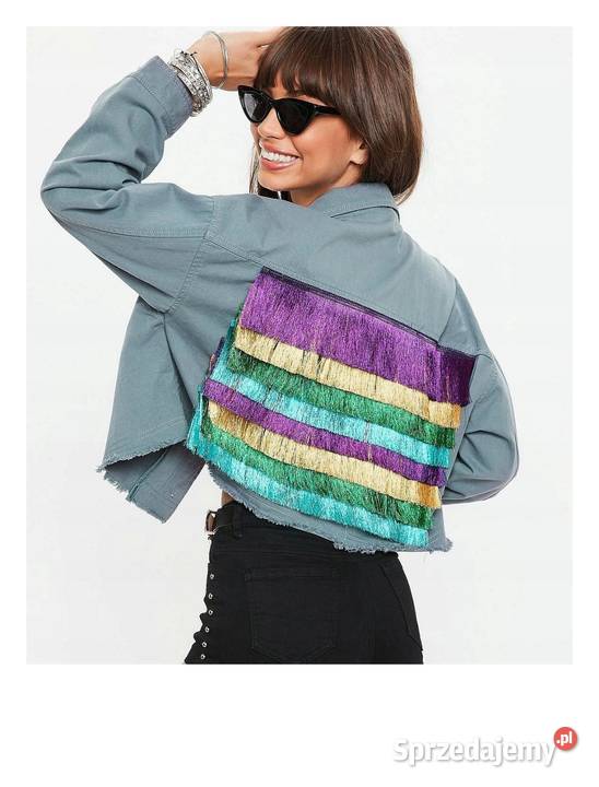 Nowa z metką MISSGUIDED kurtka dżinsowa jeansowa Leszno