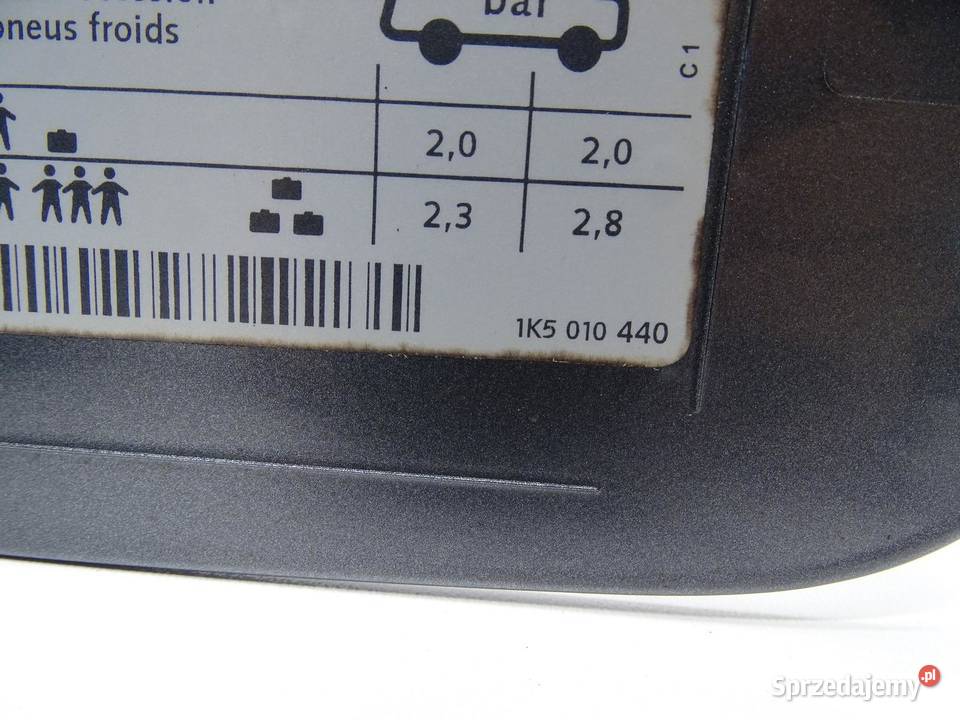 KLAPKA WLEWU PALIWA KOREK 1K9809857 VW GOLF VI sprzedam