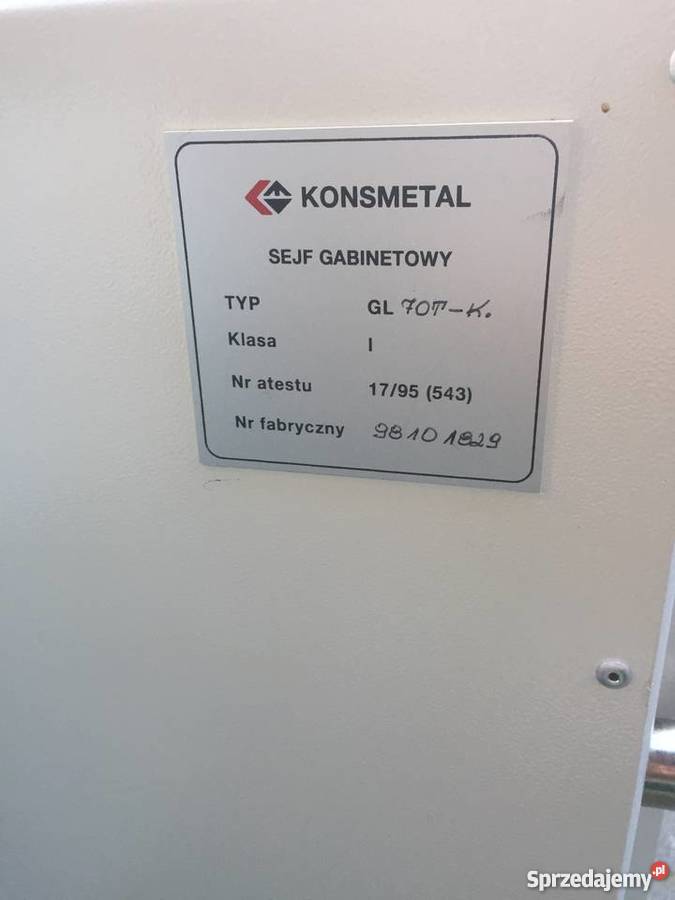 Sejf Gabinetowy Konsmetal Marki