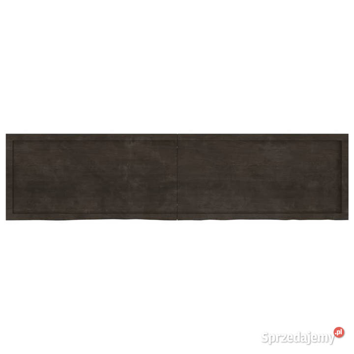 Blat stołu ciemnobrązowy 200x50x26 lite drewno mazowieckie Warszawa