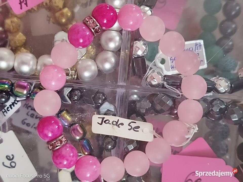 Bransoletka z kamienia Jadeit ręcznie robiona Warszawa sprzedam