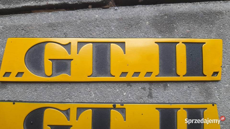 Emblemat znaczek GT II vw Scirocco mk2 Karpacz