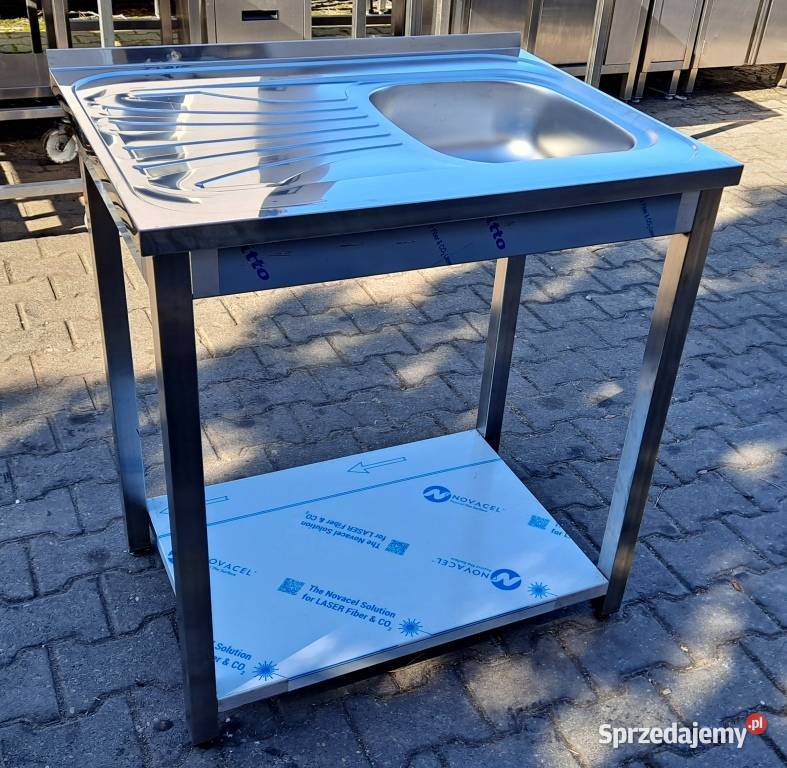 ZLEW 1 KOMOROWY Z PÓŁKĄ 806085 M1487N Nowe Skalmierzyce