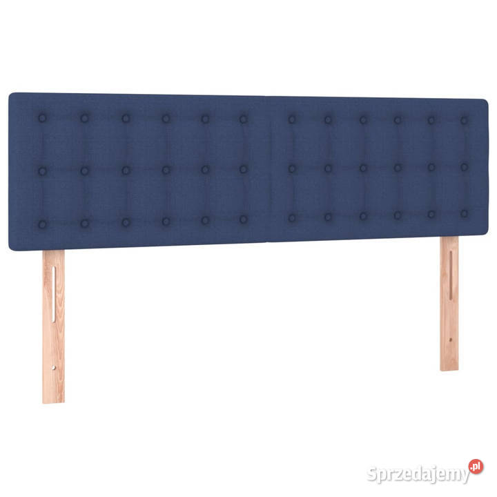 Zagłówek do łóżka z LED niebieski 144x5x7888