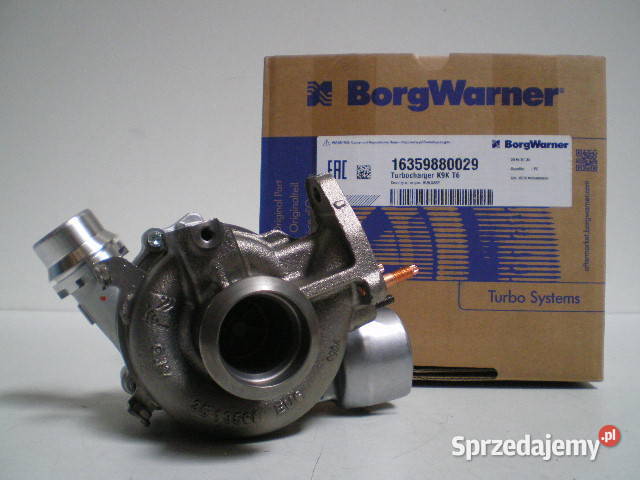 Turbosprężarka firmy BorgWarner KKK 16359880029 Turbosprężarki Siedlce sprzedam
