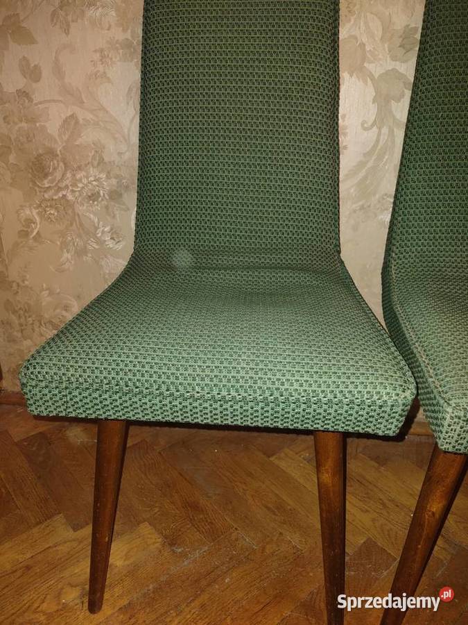 Krzesła drewno lakier zielone Krzesła Warszawa sprzedam