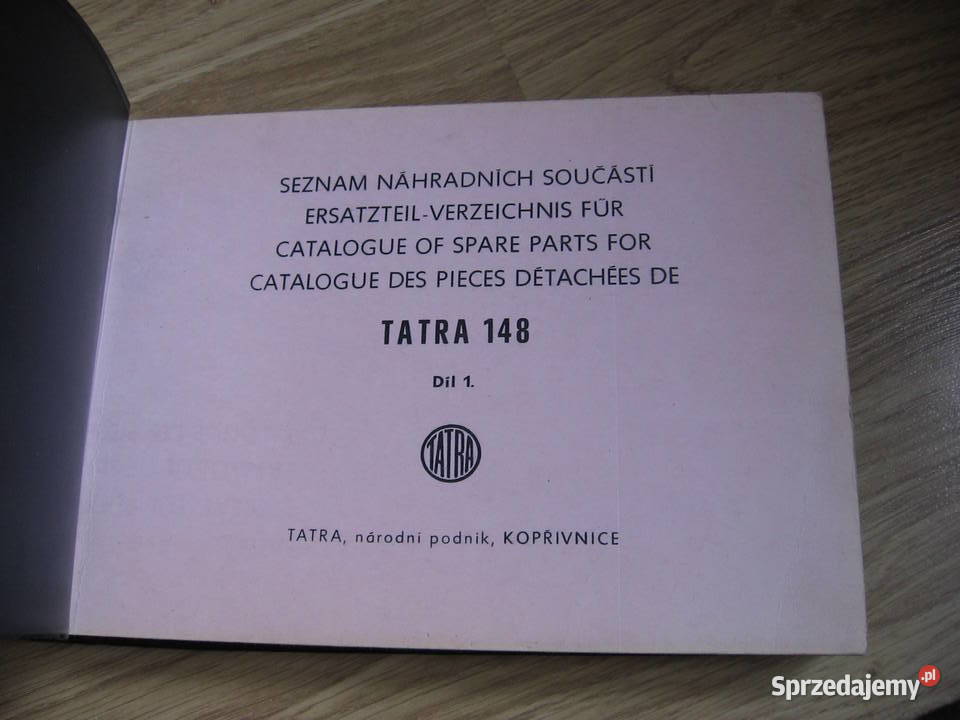 TATRA 148 katalog części z 1971r klasyk PRL sprzedam