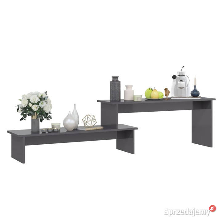 Szafka pod TV szara wysoki połysk 180x30x43 mazowieckie Warszawa