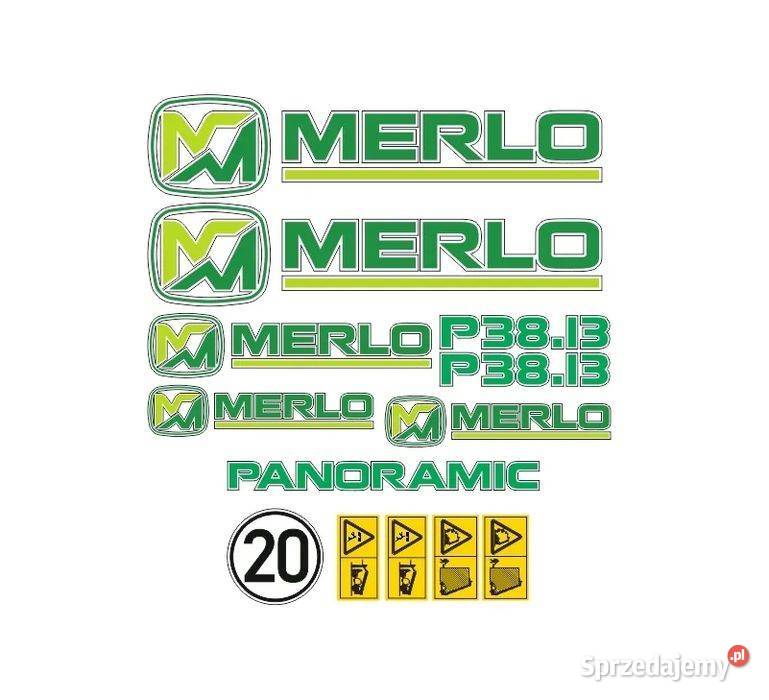 Naklejki oklejenie naklejka MERLO P3813 Janików