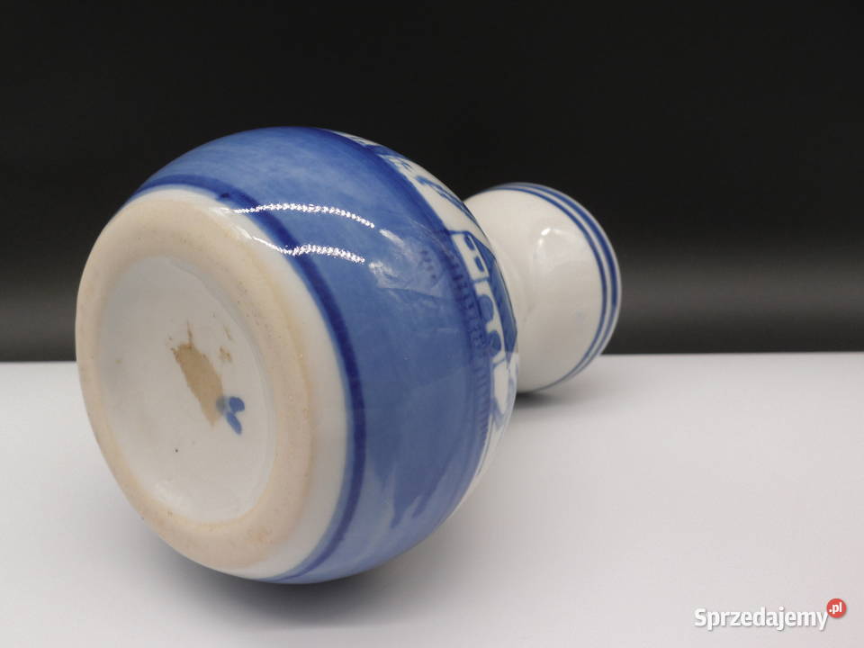 Wazon vintage holenderski niebieski z Delft Raszków