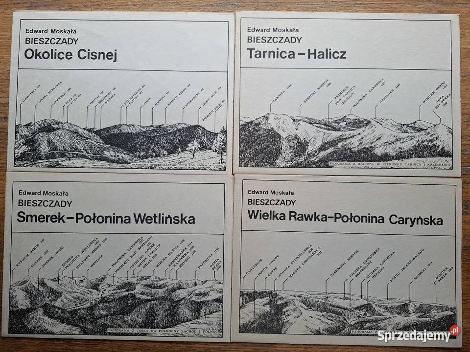 Bieszczady szlaki turystyczne Edward Moskała Kraków sprzedam