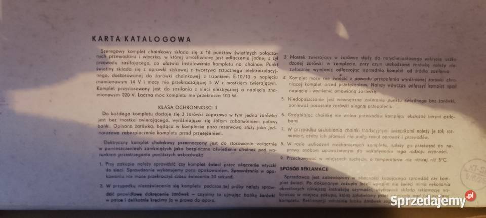 Lampki choinkowe z czasów PRLu Miechów sprzedam