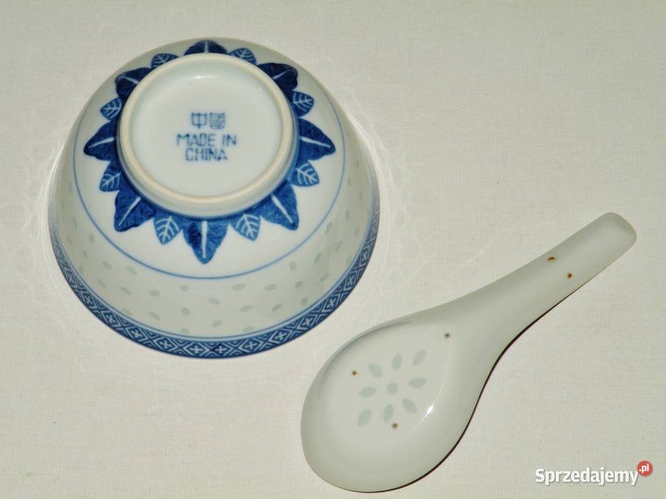 Miseczka z chochelką z porcelany chińskiej niebieski kujawsko-pomorskie Bydgoszcz