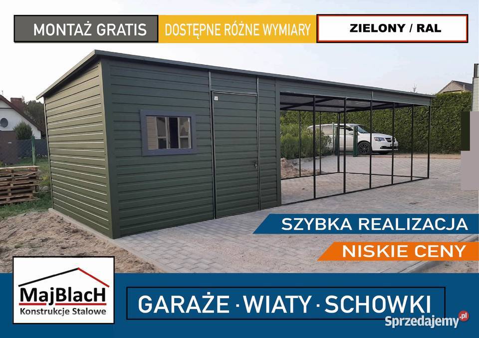 A78RAL Altana z zadaszeniem Schowek Narzędziowy 10m2 Szczecinek