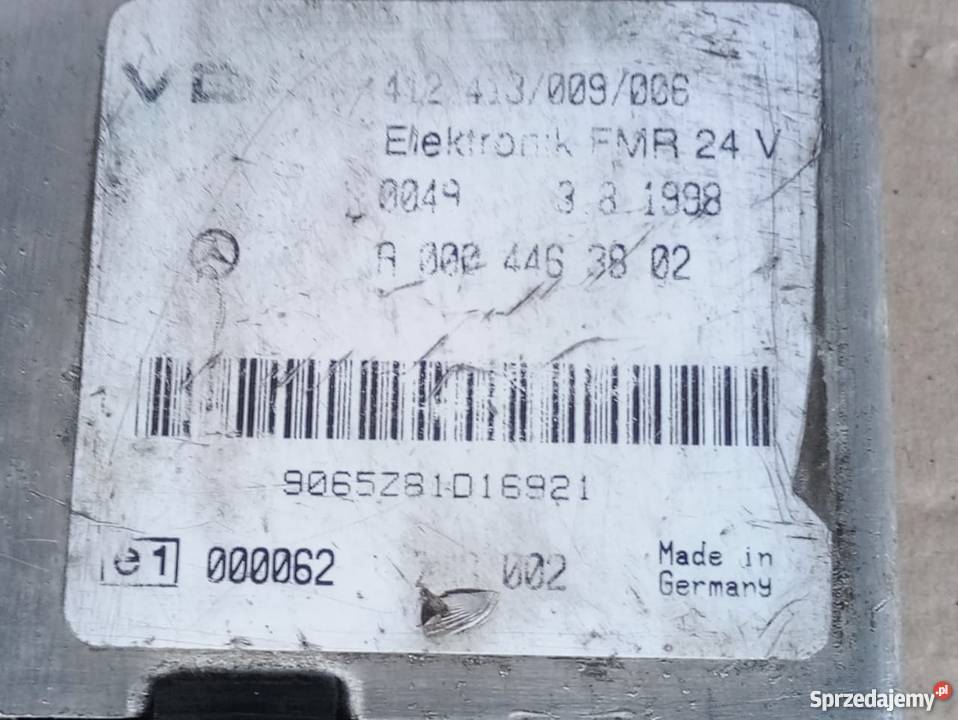 MERCEDES STEROWNIK FR A 0004463802 Rzędowice