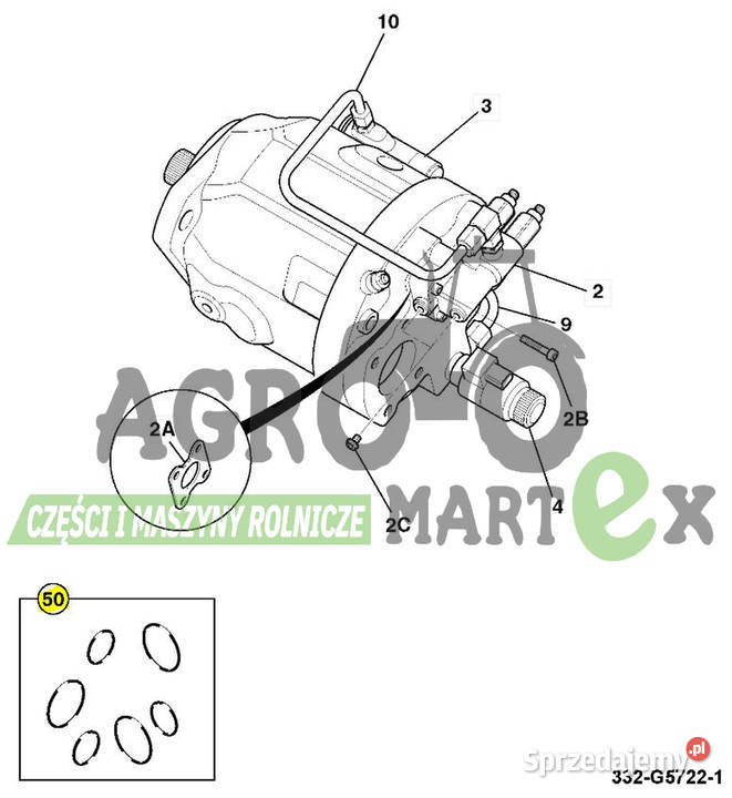 90420309 90420309 ZESTAW USZCZELNIEŃ POMPY JCB Wichrów