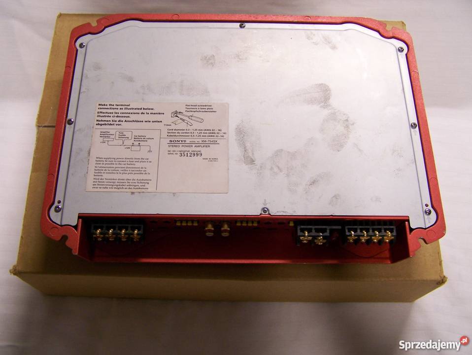 wzmacniacz samochodowy SONYXplo XM754SX800W z sprzedam