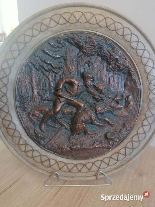 Patera Dekoracyjna Myślistwo Polowanie Vintage Wałbrzych sprzedam