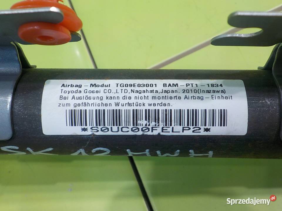 HONDA CRZ 15 IMA 12r 2D kurtyna powietrzna prawa osobowe Poduszki powietrzne