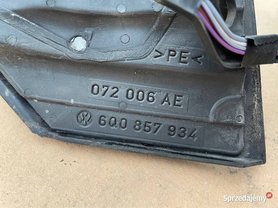 Lusterko prawe zewnętrzne vw volkswagen polo 4 Szczecin