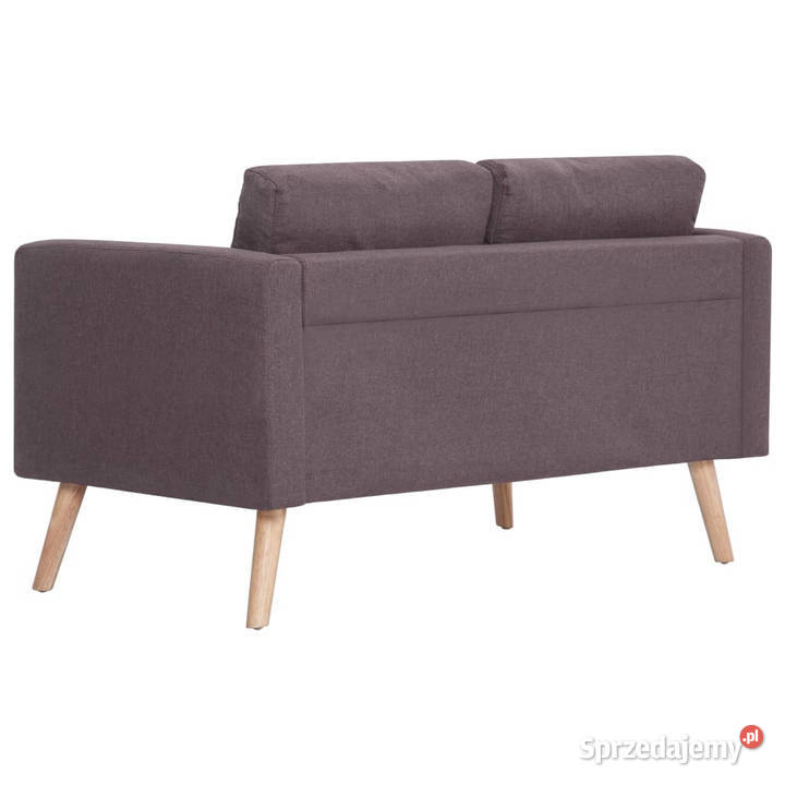 Sofa 2osobowa tapicerowana tkaniną taupe Warszawa sprzedam
