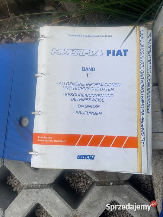 Fiat Multipla książki serwisowe Bielsko-Biała sprzedam