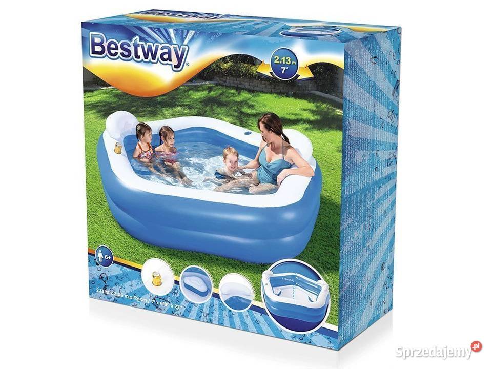 Basen Dmuchany Pięciokąt 213 x 206 x 69 Bestway Bielsk Podlaski