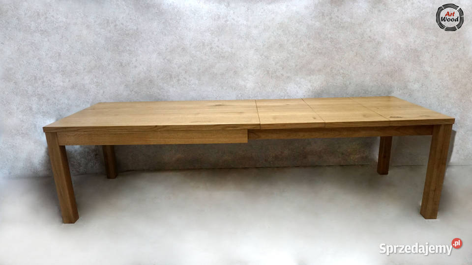 Stół dębowy rozkładany dostawki pod blatem Dom i Ogród małopolskie sprzedam