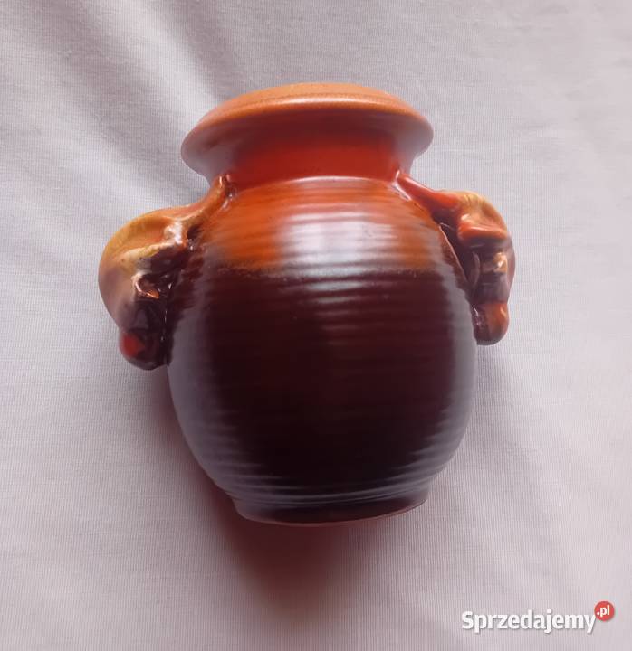 Wazonik amfora Mosa Maastricht Ceramic I połowa wielkopolskie Koźminek