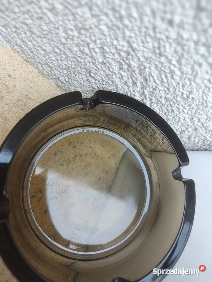 Popielniczka porcelanowa szklana France 105 x 35