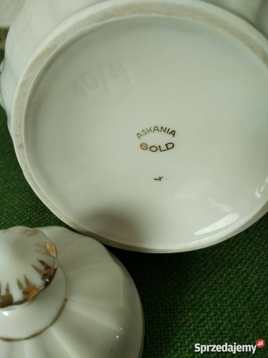Duży dzbanek Askania Gold porcelana Ropa