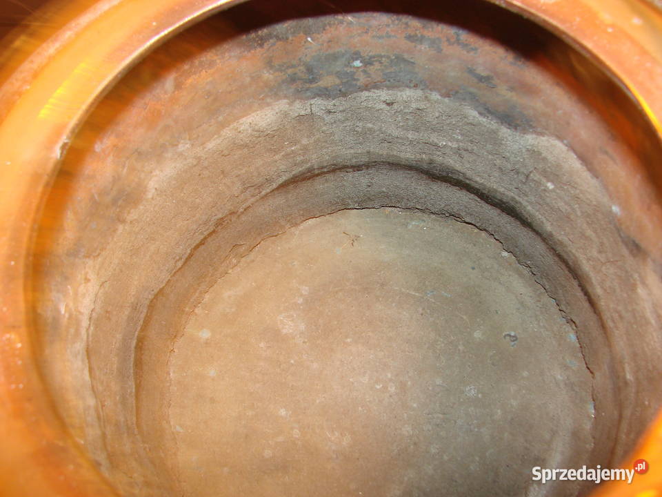 stary miedziany podwójny garnek pomorskie