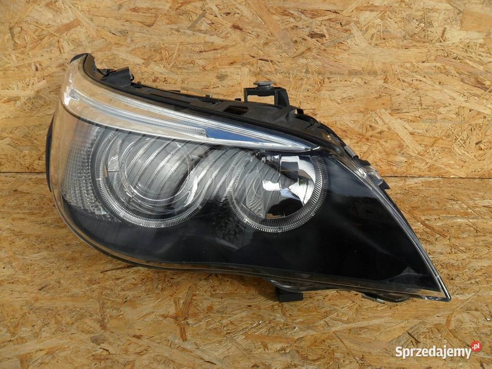 BMW 5 E6 2003 xenon prawy skrętny Oświetlenie Nowy Tomyśl