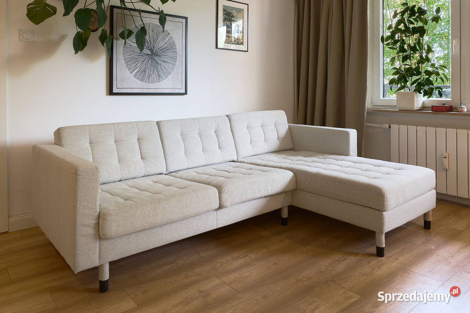 IKEA Landskrona sofa 3osobowa z szezlongiem
