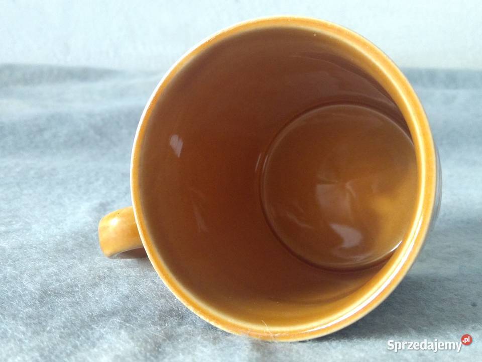 Kubek Pruszków miodowy koła z uchem porcelit Antyki, Sztuka, Kolekcje Warszawa sprzedam