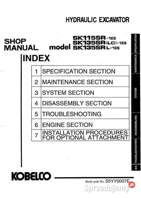 Kobelco SK200sr SK200SRLC SK115SR1ES świętokrzyskie Kielce