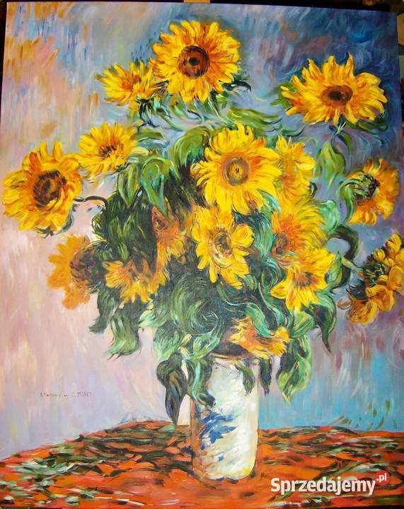 Kopia obrazu Claudea Moneta Bukiet słoneczników Toruń