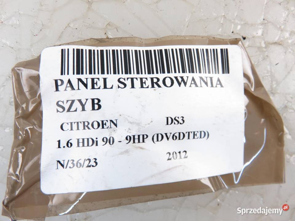 PANEL SZYB CITROEN DS3 osobowe