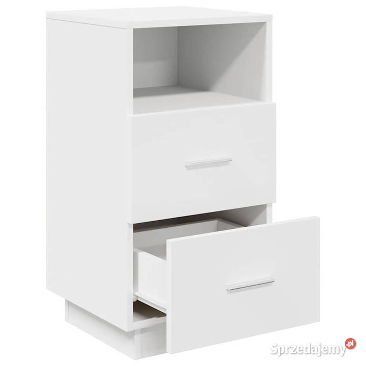 Szafki nocne z 2 szufladami 2 białe 36x36x68 Warszawa sprzedam
