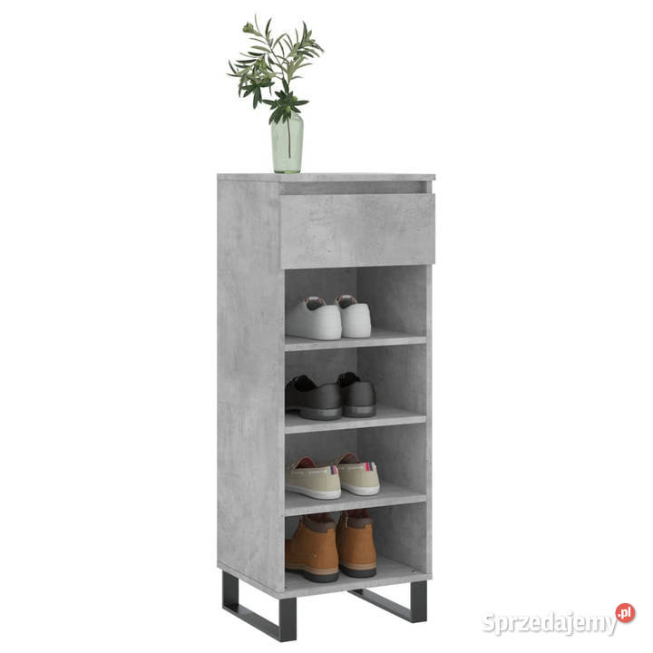 Szafka na buty szarość betonu 40x36x105 WM831472 Warszawa