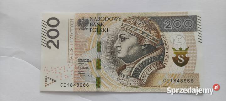 Banknot 200 małopolskie
