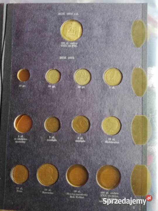 Klaser album na monety z monetami 101 19731986 Kraków sprzedam