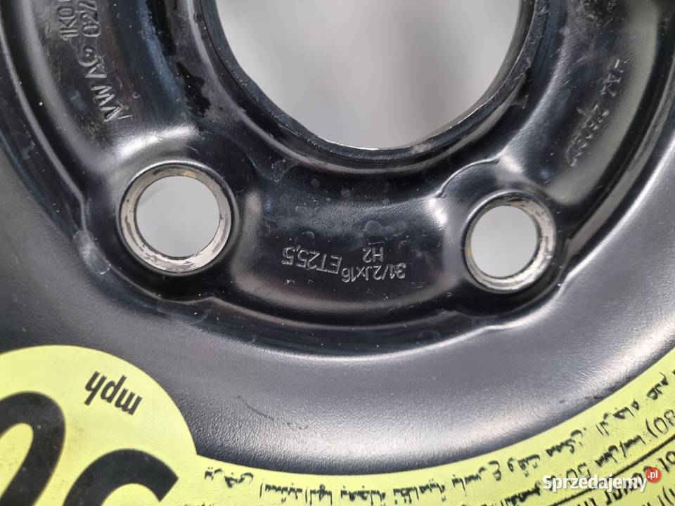 KOŁO DOJAZDOWE Audi Seat Vw Golf VI 12570 R16 Chełm