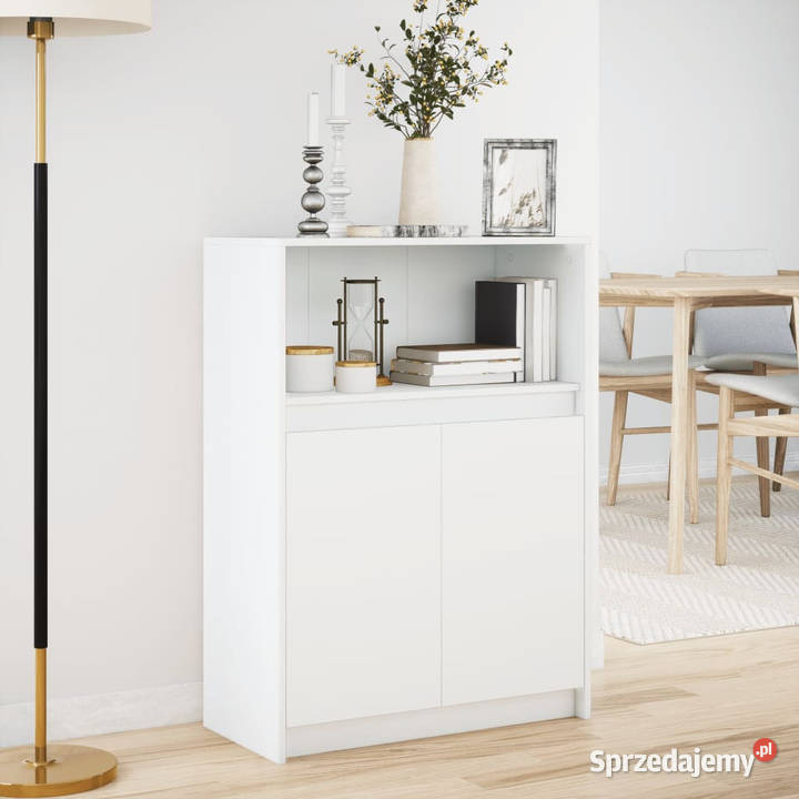 Szafka z LED biała 72x34x100 materiał Warszawa